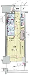 プレサンス広小路通葵 1Kの間取図画像