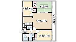 植田山ミルキーウェイ 3LDKの間取図画像