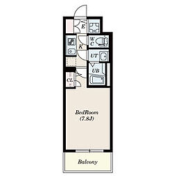 S-RESIDENCE葵 1Kの間取図画像