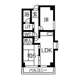S.Hマンション名東 2LDKの間取図画像