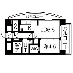 シェソワ東桜 1LDKの間取図画像