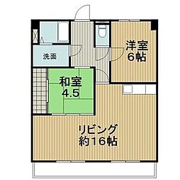 アクセスヒル 2LDKの間取図画像