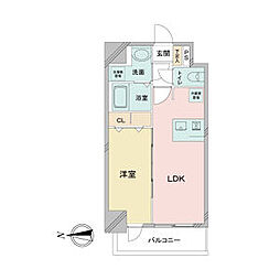 アステリ鶴舞ディオ 1LDKの間取図画像