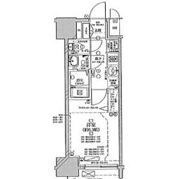 ディアレイシャス矢場町 1Kの間取図画像