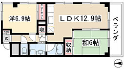 ライフハウス 2LDKの間取図画像