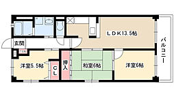アソシア一社 2LDKの間取図画像
