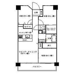 サーパス堀田 3LDKの間取図画像