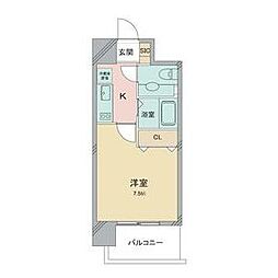 FRONTIERTOWER名駅南 1Kの間取図画像