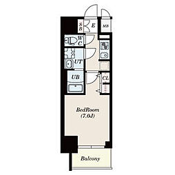 S-RESIDENCE熱田2 1Kの間取図画像