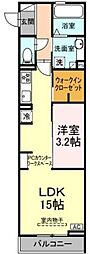 アスティオンいわき 1LDKの間取図画像