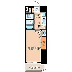 ベレーサ名駅ウエスト 1Kの間取図画像
