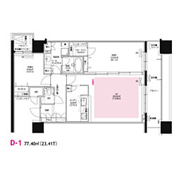 グラン・アベニュー白川公園 2LDKの間取図画像