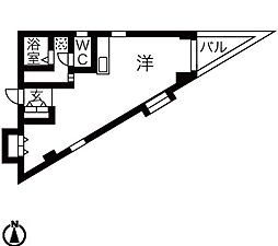 MaisonMirabelle 1Kの間取図画像