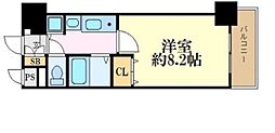 プレサンス名古屋駅前グランヴィル 1Kの間取図画像