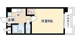 ピュアグリーン高社 1Kの間取図画像