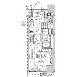 ディアレイシャス大須観音3 1Kの間取図画像