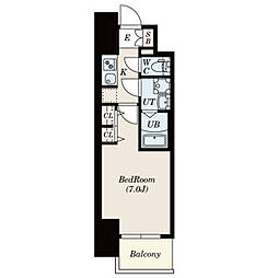 S-RESIDENCE金山3丁目 1Kの間取図画像