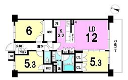 レーベン北小岩DISCOVERY2 3LDKの間取図画像