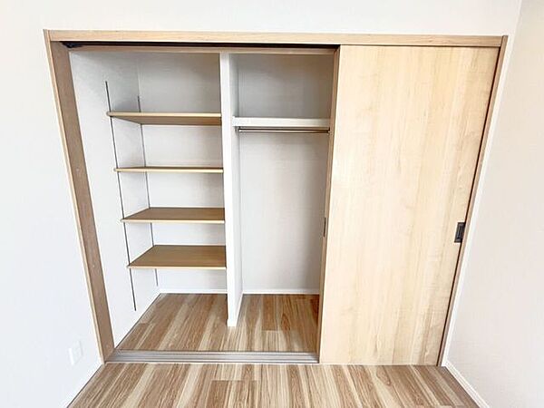 大型のクローゼットです！これだけの収納力があれば部屋もスッキリ保てますよ！