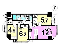 亀有ガーデンハウス 3LDKの間取図画像