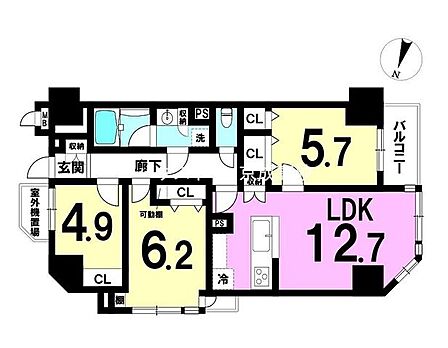 3LDK 間取り