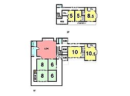 北区植木町荻迫 9LDKの間取り