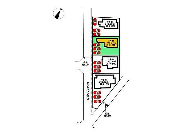 合志市須屋11期2号棟土地面積：210.00m2建物面積：107.43m2