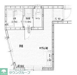 メゾン　バディス馬込 2階ワンルームの間取り