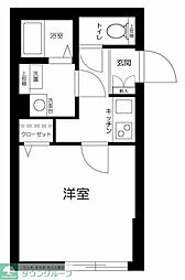レクス大崎 1階1Kの間取り