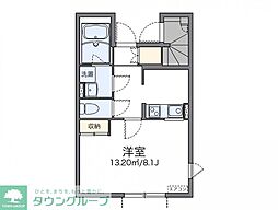 レオネクストエストレリータ 1階1Kの間取り