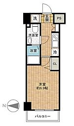 グランド・ガーラ芝公園 14階1Kの間取り