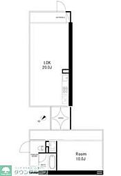 Ｇ−ＦＬＡＴ 3階1LDKの間取り