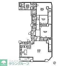 ＭＦＰＲ目黒タワー 25階3LDKの間取り