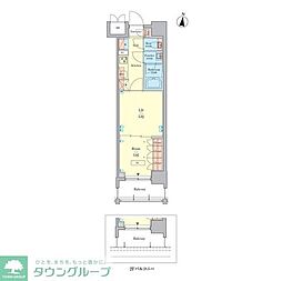 ＲＪＲプレシア千鳥 6階1LDKの間取り