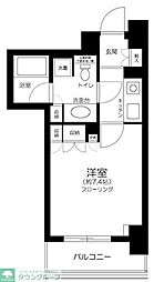 ファミール芝公園グランスイート　ラ・ヴィル 3階1Kの間取り