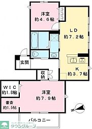 Vieuno NOZAWA 2LDKの間取図画像