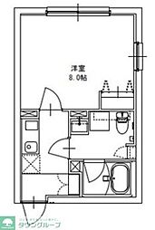 世田谷区中町4丁目マンション 1Kの間取図画像