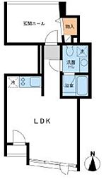 サークル南麻布 ワンルームの間取図画像