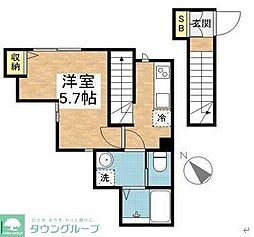 ソレイユレザミ 1Kの間取図画像