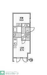 ALERO参宮橋 1LDKの間取図画像