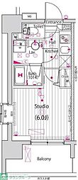 ガーラ・プレシャス大森 1Kの間取図画像