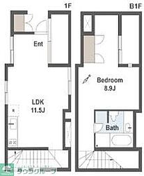 MAISONDUDIX-HUIT 1LDKの間取図画像