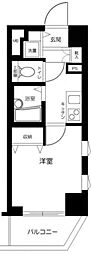 メインステージ恵比寿東 1Kの間取図画像