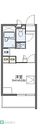 レオパレス多摩川 1Kの間取図画像