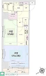 アイル銀座京橋壱番館 1LDKの間取図画像