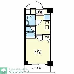 エスティメゾン品川シーサイド1 1Kの間取図画像