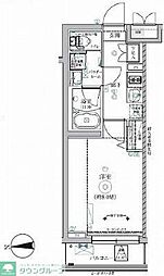 RELUXIA三軒茶屋 1Kの間取図画像