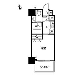 セントラル銀座 1Kの間取図画像
