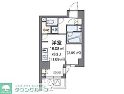 LOVIE銀座東 ワンルームの間取図画像
