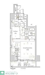 TheLOG日本橋 1LDKの間取図画像